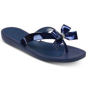 GUESS navy blue sandals with bow - Size 7